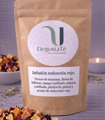 Infusión melocotón rojo empaquetado