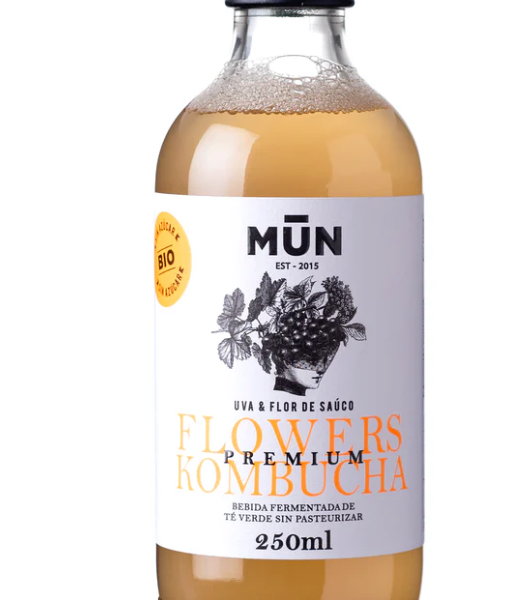 Kombucha de uva y flor de saúco