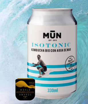 Isotónica de kombucha con agua de mar