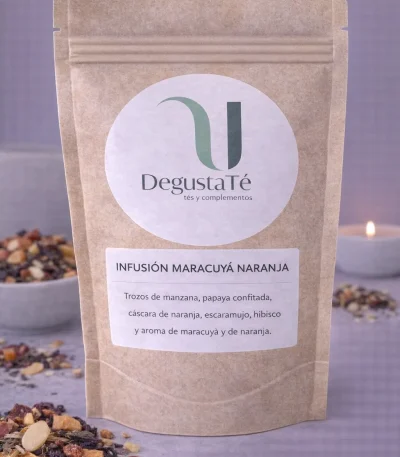 Infusión maracuyá naranja empaquetado