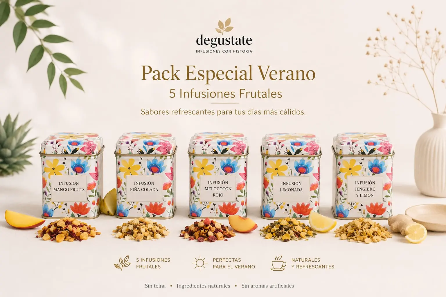 pack especial verano pack infusiones especial para tomar en frío