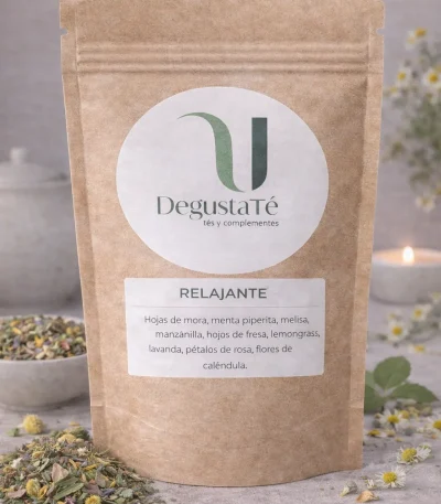 Té relajante empaquetado