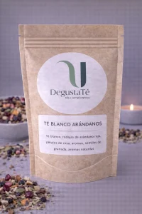 Té blanco arándanos empaquetado
