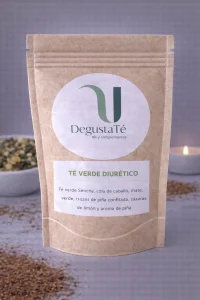 Té verde diurético empaquetado