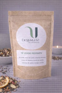 Té verde festivity empaquetado