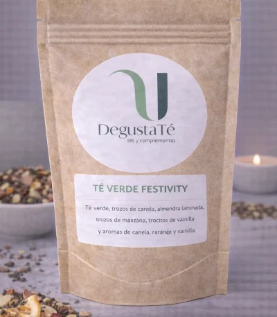 Té verde festivity empaquetado